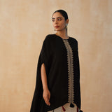 BLACK KAI CAPE TOP AND PANTS SET OF TWO