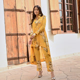 MUSTARD FLORAL FLORAL RIA COORD SET OF 2