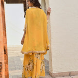 ARAVALI CAPE, KURTA WITH PALAZZOS SET OF 3