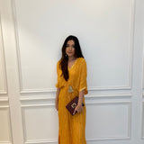 ROSE KUNDU | MUSTARD MASHA KAFTAN DRESS