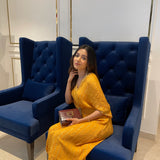 ROSE KUNDU | MUSTARD MASHA KAFTAN DRESS