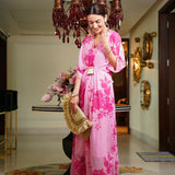 DIPTI DHILLON | PINK MASHA KAFTAN DRESS
