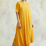 MUSTARD ZIVA COWL DRESS