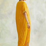 MUSTARD ZIVA COWL DRESS