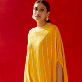 MUSTARD ZIVA COWL DRESS