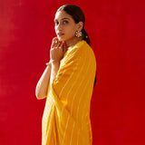 MUSTARD ZIVA COWL DRESS