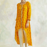 YELLOW MIA HIGH LOW TOP WITH TULIP PANTS