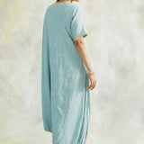POWDER BLUE ZIVA COWL DRESS