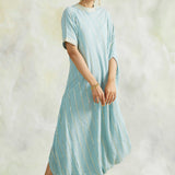 POWDER BLUE ZIVA COWL DRESS