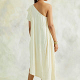 SABA ONE SHOULDER DRESS WITH BELT SET OF TWO