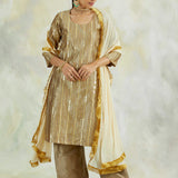 VEERA KURTA WITH PANTS AND ODHANI - SET OF 3