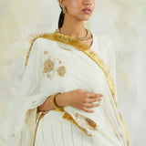 SANGEET KURTA WITH ATTACHED SKIRT AND ODHANI - SET OF 2