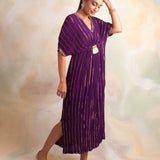 PURPLE MASHA KAFTAN DRESS