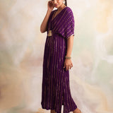 PURPLE MASHA KAFTAN DRESS