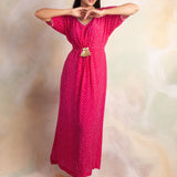 WATERMELON PINK BANDHANI MASHA KAFTAN