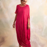 RANI PINK ZIVA COWL DRESS
