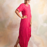 RANI PINK ZIVA COWL DRESS