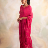 RANI PINK ZIVA COWL DRESS