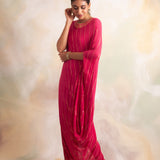 RANI PINK ZIVA COWL DRESS