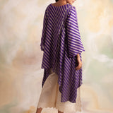 PURPLE AND IVORY BENARASI SONI SET OF TWO