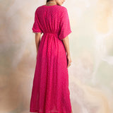 WATERMELON PINK BANDHANI MASHA KAFTAN