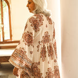 BEIGE MIRA KAFTAN & TROUSERS SET OF TWO