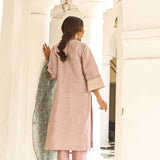SARAH SHAM | LILAC AND MINT DIYA KURTA, ODHANI & PANTS SET OF THREE