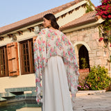 IVORY SOPHIA CAPE, CROP TOP , FLAIR PANTS SET OF THREE