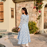 BLUE MISHIKA HIGH LOW TOP & PANTS SET OF TWO