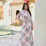 IVORY LISA BLAZER , CROP TOP AND FLAIR PANTS SET OF THREE