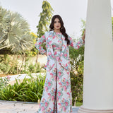 IVORY LISA BLAZER , CROP TOP AND FLAIR PANTS SET OF THREE