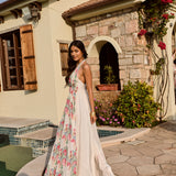 DIPTI DHILLON | IVORY ZUNAILI HALTER TOP WITH TULIP PANTS