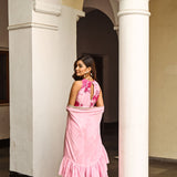 ZEEBA CAPE, CROP TOP & TROUSERS