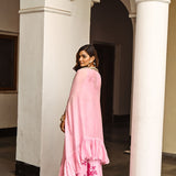ZEEBA CAPE, CROP TOP & TROUSERS