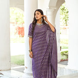 PURPLE ZIVA COWL DRESS