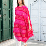 PINK BANDHANI NANDINI KURTA & PANTS SET OF TWO
