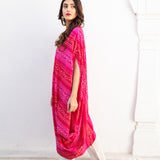 PINK BANDHANI NANDINI KURTA & PANTS SET OF TWO