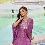 PURPLE AALIYAH KAFTAN DRESS