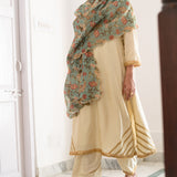 KUSHA KAPILA | PAL KURTA WITH SALWAR AND ODHANI SET