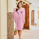 PINK AALIYAH KAFTAN DRESS WITH SLIP