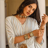 SHAHEEN ABBAS | GREY MASHA KAFTAN