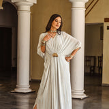 SHAHEEN ABBAS | GREY MASHA KAFTAN