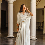 SHAHEEN ABBAS | GREY MASHA KAFTAN