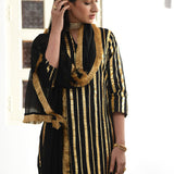 VEERA KURTA WITH TROUSERS AND ODHANI- SET OF 3