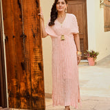 BABY PINK MASHA KAFTAN DRESS