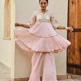 ANANYA PEARL TOP , FLAIR PANT - SET OF 2