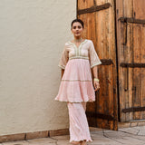 ANANYA PEARL TOP , FLAIR PANT - SET OF 2