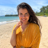 ROSE KUNDU | MUSTARD MASHA KAFTAN DRESS