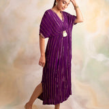 PURPLE MASHA KAFTAN DRESS