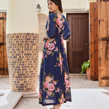 FLORAL MASHA KAFTAN DRESS